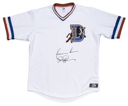 Kevin Costner & Susan Sarandon Dual Signed "Bull Durham" Jersey (Authentic Signings)